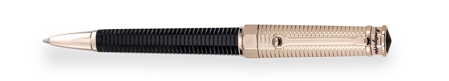 Montegrappa NeroUno Duetto Linea Red Gold Ballpoint,
